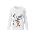 thumbnail image 2 of Yuemengxuan Christmas Fashion Sweatshirt, Cute Cartoon Print Long Sleeve Round Neck Pullover, 2 of 3