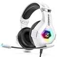 thumbnail image 1 of Auriculares gaming Ozeino PS4 con sonido envolvente 7.1 Micrófono flexible con cancelación de ruido y luces RGB, 1 of 3