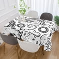 thumbnail image 2 of Yayeee Tablecloths for Rectangular Tables 54 x 54 inch Party Table Cover, Rainbows, 2 of 6