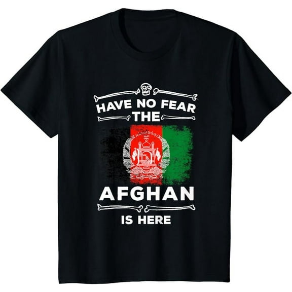 Afghanistan Flag Tshirt Have No Fear Afghan Is Here Afghani T-Shirt