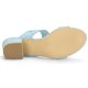 thumbnail image 5 of Sandalias Correas Dobles Talón De Bloque Punta Abierta Para Mujeres Azul Cielo 40, 5 of 7