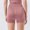 #12Pink, variant on MYAOYI Shorts for Women Seamless High Waist Booty Lifting Biker Shorts Tummy Control Yoga Gym Workout Shorts