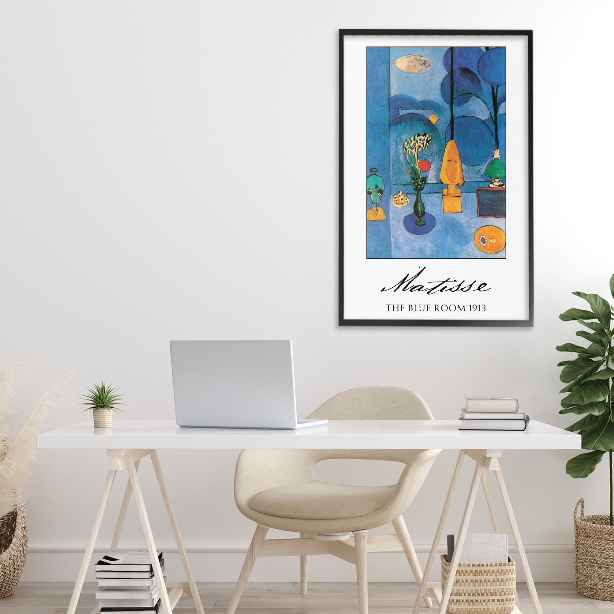Matisse The Blue Room Black Framed Giclee Art, design by Vintage Hustle