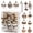 Champagne, variant on Christmas Tree Decorations, 40 PCS Candy Cane Christmas Ball Ornaments Set - Shatterproof Hanging Balls & Decor for Xmas Tree, Holiday
