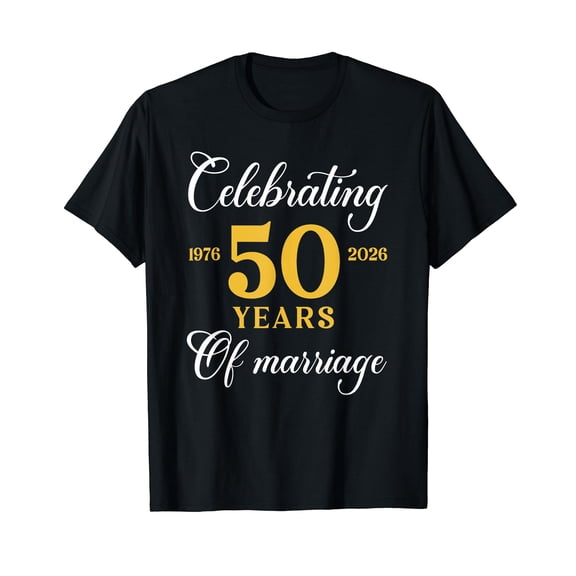 Funny 50 Years of Marriage 1976 50th Wedding Anniversary T-Shirt