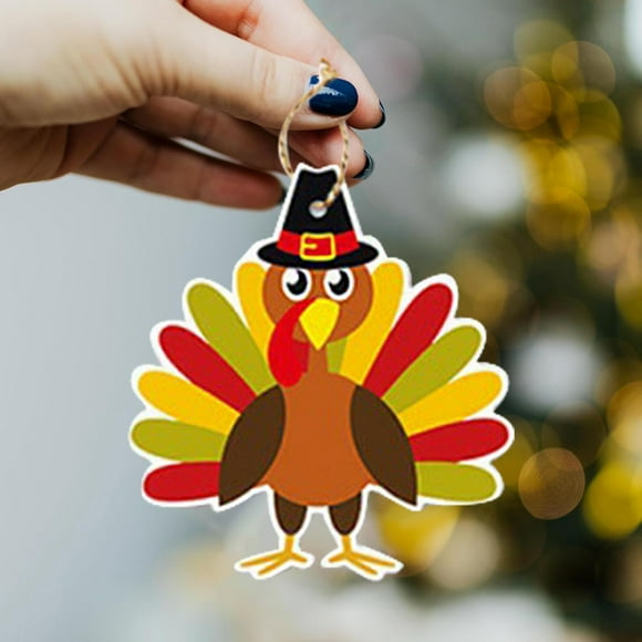 Autumn Thanksgiving Party Decoration Turkey Tag Ornament Thanksgiving Charm Charm Tag Festival Pendant