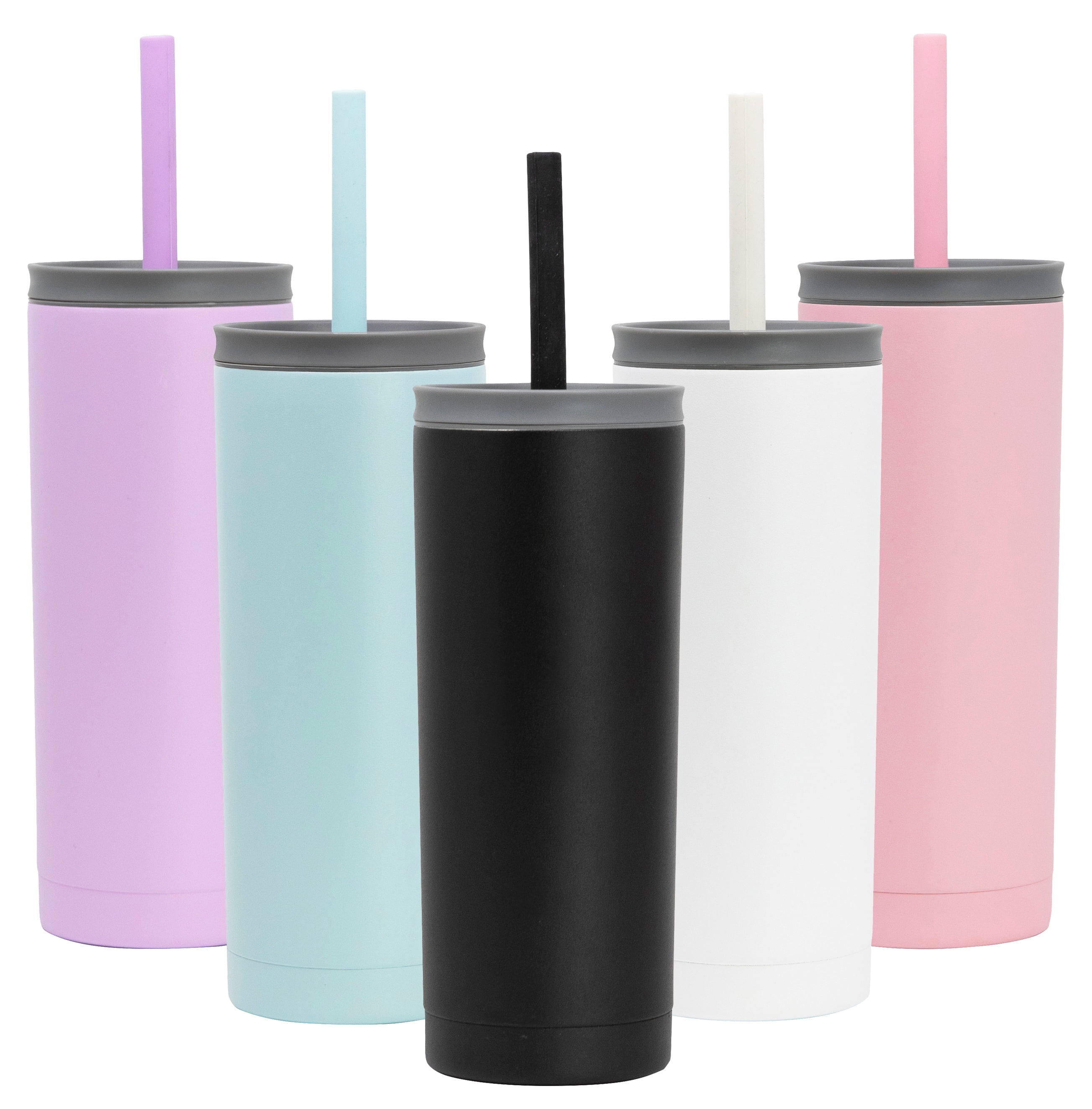 MIRA Stainless Steel Vacuum Insulated Tumbler 2 Lids Included Straw