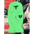 thumbnail image 2 of 3-Hole Full Face Cover, Winter Balaclava Knitted Ski Mask Cycling Warm Funny Mask for Cycling Outdoor Sports, Green, 2 of 3