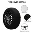 thumbnail image 2 of Gukieu Cute Puppy Print Car Tire Cover, Adjustable Waterproof and Dustproof Tire Protection Cover, Suitable for SUV, Truck, Van-16 inch, 2 of 6