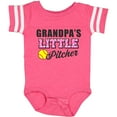 thumbnail image 3 of Inktastic Grandpas Little Pitcher Softball Girls Baby Bodysuit, 3 of 5