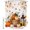 Orange, variant on Extra Long Shower Curtain 72x96 Inch, Orange White Pumpkin Shower Curtain Waterproof Bathroom Decor, Fall Thanksgiving Maple Leaf Retro Black Fabric Bath Curtain Set Accessories with Hooks