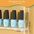 thumbnail image 3 of 21 x 21 Inch Nail Polish Wall Rack, 6 Tier Clear Acrylic Organizer for 90-120 Bottles, Easy Install, 3 of 5