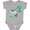 thumbnail image 3 of Inktastic Second Birthday Shark with Cake Boys or Girls Baby Bodysuit, 3 of 5