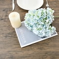 thumbnail image 3 of 3pcs Light Blue Hydrangea Flowers Silk Flowers for Home Kitchen Wedding Decorations (vase not Included), 3 of 5