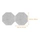 thumbnail image 2 of Insulated Table Mat Octagon Shape Table Decorations Pvc Silver Heat Insulation 2Pcs, 2 of 5