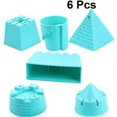 thumbnail image 3 of 6pcs Beach Toys Set Beach Sand-excavating Tools Funny Playing Toy Educational Plaything Beach Gadget For Kids (random Color), 3 of 4