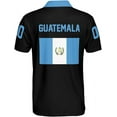 thumbnail image 3 of Lotusprinthandmade Personalized Name & Number Guatemala Flag Men Polo Shirt (Lightweight) S-5XL Multicolor (5XL), 3 of 7