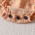 thumbnail image 4 of AJZIOJIRO 0-24M Infant Newborn Baby Girls Jumpsuits Onepiece Bodysuit+Headband Short Sleeve Fashion Solid Color Infant Clothing, 4 of 5