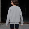 thumbnail image 3 of Grblisyd Boys Girls Solid Color Crewneck Sweatshirt Loose Pullover Sweat Shirts Fall Layering Long Sleeve Fashion Causal Top, 3 of 3