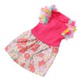 thumbnail image 2 of Dog Dress, Breathable Beautiful Cute Dog Dress Soft Polyester Small Flowers Printed  For Party For Wedding XS,S,M,L, 2 of 8