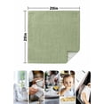 thumbnail image 5 of Cloth Napkins Set of 2 - 20x20 Inches, Vintage Sage Green Washable Reusable Table Napkins, Farmhouse Retro Beige Solid Color Soft & Absortbent Dining Napkin for Party Wedding Hotel Restaurant, 5 of 8