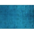 thumbnail image 1 of Ahgly Company Machine Washable Indoor Rectangle Oriental Turquoise Blue Industrial Area Rugs, 3' x 5', 1 of 4