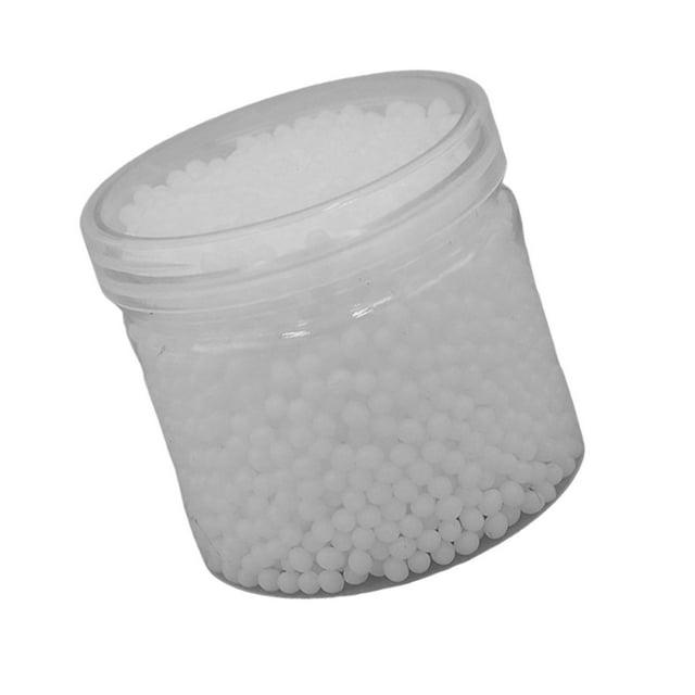 Perlas termoplásticas, bolitas de plástico derretido, arcilla plástica moldeable para manualidades DIY Blanco 100g