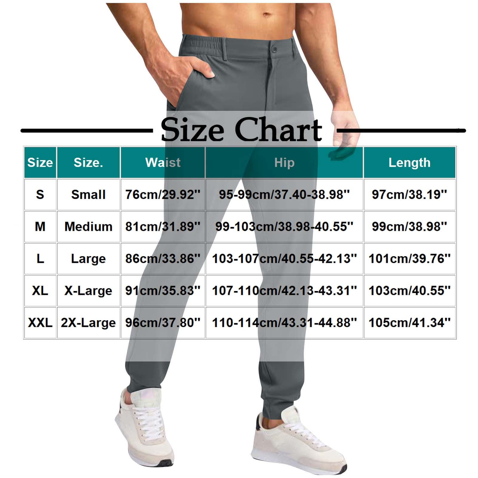 Yghzkop Men's Golf Pants Ankle Joggers Elastic Cuff Stretch Comfort Trousers Button Waistband with Back Zipper Pocket Moisture Wicking Outdoor Sports Casual Technical Wear