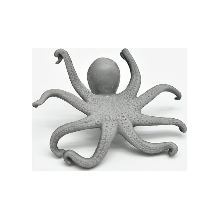 Octopus Toy, Black, Realistic Plastic Replica Sea life 2