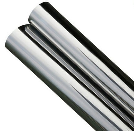 48"x25 FT ROLL CHROME REFLECTIVE SILVER 15% WINDOW TINT PRIVACY FILM ENERGYSAVER 