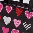 thumbnail image 6 of 2 count 12.6" Valentines  Bags With Tissue Paper and Card, Large Valentine's Day  Bags  Love Heart Valentines Bags, Valentines Goodie Bags(White, Black), 6 of 7