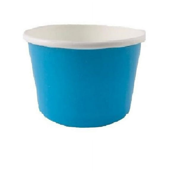 Ice Cream Paper Cup  4 oz. (1000 unit, blue) By Home Of Gelato