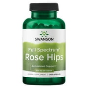 Swanson Rose Hips - Herbal Supplement Promoting Immune System Health & Healthy Weight Support - (120 Capsules, 500mg Each)
