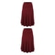 thumbnail image 3 of Qarigey Hermosa plisada en negro - Material de alta Ajuste cómodo negra midi Faldas Sexy Claret XXXL Burdeos XXXL 2Conjunto, 3 of 6