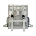 thumbnail image 3 of Mochila Transparente Sunnimix de PVC Organizador de Cuaderno Impermeable Gris, 3 of 8