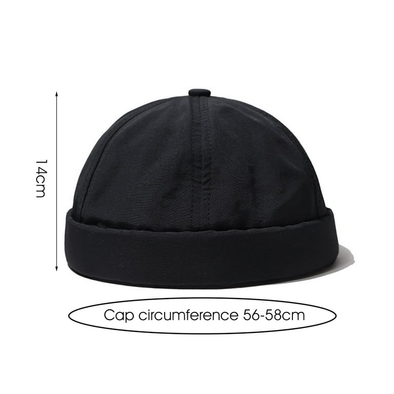 Shenmeida Brimless Hat Landlord Cap Retro Nylon No Brim Hat Shenmeida Brimless Hat Landlord Cap Retro Nylon No Brim Hat
