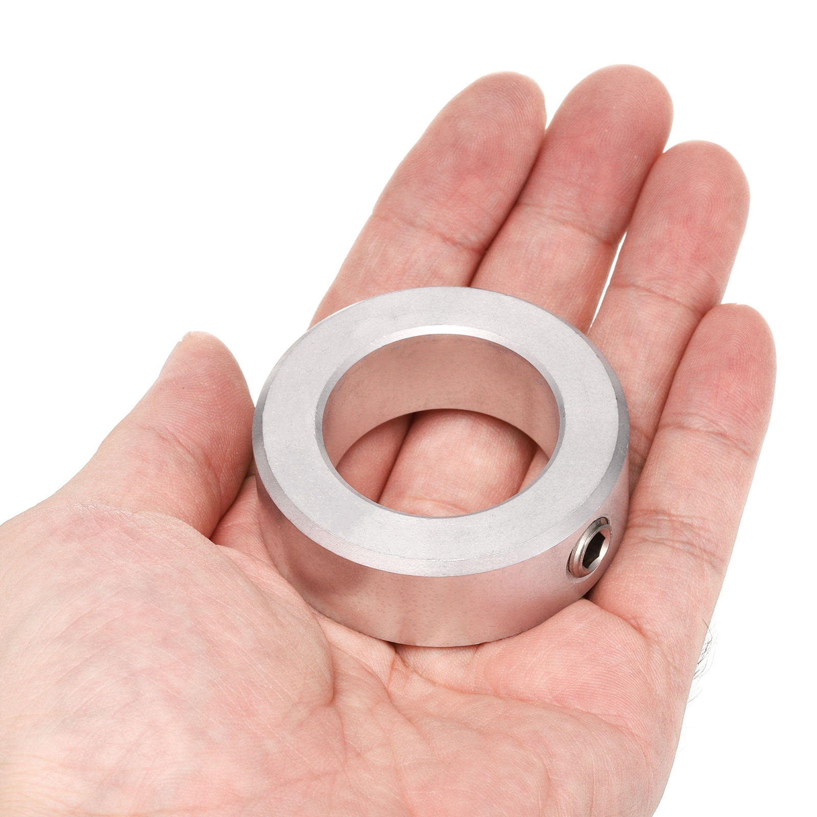 4 Packs Set Screw Collars 1-1/4" Bore, Aluminum Shaft Collars, 2" OD and 11/16" Thickness, Set Screw Clamp Collar