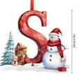 thumbnail image 3 of Kbndieu 26 Letter Ornaments for Christmas Tree, Initial Ornaments Christmas Tree Decorations Christmas Ornaments Christmas Hanging Decor S, 3 of 5
