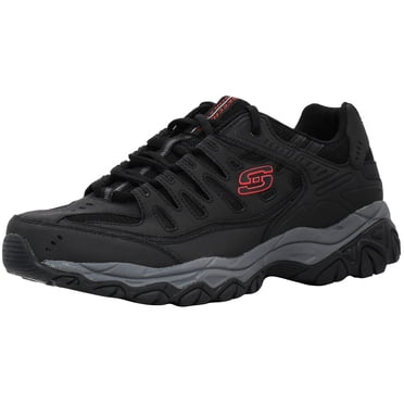 Skechers Afterburn Memory Fit Lace-Up Sneakers, Mens Athletic Shoes with Cushioned Foam Insole