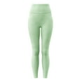 thumbnail image 4 of COMVALUE Women's Leggings High Waisted Yoga Leggings tummy control leggings for women (Light Green, M), 4 of 4