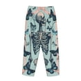 thumbnail image 5 of Balery Butterflies Skull Bows print Women's Pajama Pants,Ultra Lightweight Pjs,Lounge Pant-Medium, 5 of 9
