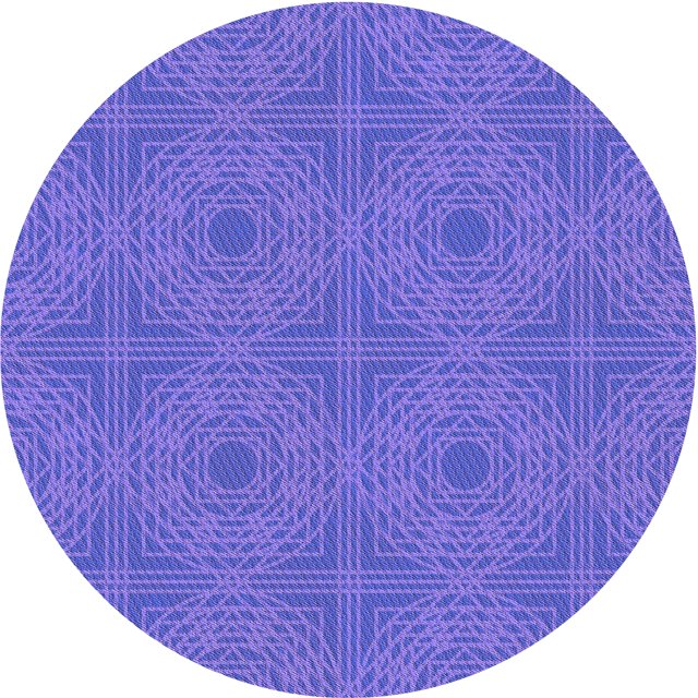 Ahgly Company Machine Washable Indoor Square Transitional Purple Mimosa Purple Area Rugs, 3' Square