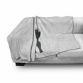 thumbnail image 3 of Angel Wings Soft Flannel Fleece Throw Blanket, Back View of an Angel Woman Creatures Heavenly Print, Cozy Plush for Indoor and Outdoor Use, 50" x 70", Dark Blue Grey White, by Ambesonne, 3 of 6