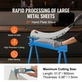 thumbnail image 2 of VEVOR 32" Manual Hand Plate Shear Machine Benchtop Cutter Metal Sheet Processing, 2 of 9