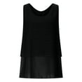 thumbnail image 2 of mfyjkho Camisetas Sin Mangas Para Hombre, Blusa Informal Sin Mangas Con Cuello Redondo Para Mujer, Estilo Verano, Color Liso Tops Casuales Para Mujer Xxxxxl, 2 of 5