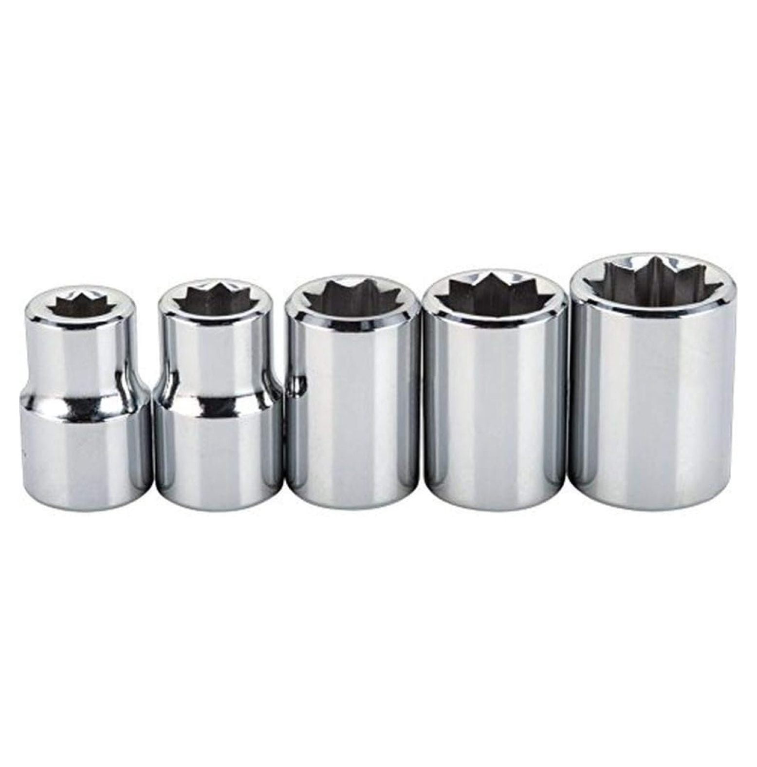 TEKTON Steckschlüssel-Set 1/2" Antrieb, 11-teilig, Tief, 12-kant (3/8–1 Zoll) – Für Profis & Heimwerker