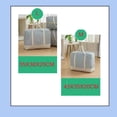 thumbnail image 7 of LNGOOR Washable Finishing Bag, Thick Cotton Linen Quilt Storage Bag Quilt Bag, Medium, Blue Stripes 1PCS, 7 of 7
