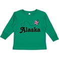 thumbnail image 3 of Inktastic Alaska Butterfly Girls Long Sleeve Toddler T-Shirt, 3 of 5