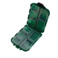 thumbnail image 1 of Pastillero portátil ecológico, pastilleros diarios de 7 días, pastillero con 10 compartimentos, pastilleros de plástico, dispensador de pastillas para vitaminas y suplementos, 1 of 5