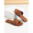 thumbnail image 3 of Ladies' Snake Pattern Slip-on Flat Sandals For Summer Vacation, Indoor And Outdoor, 3 of 5